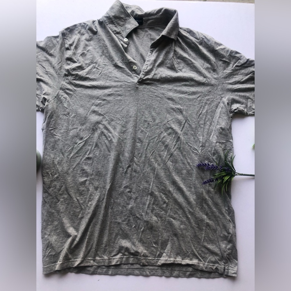 Peter Millar Men's Golf Polo  Gray Xlarge Short Sleeve